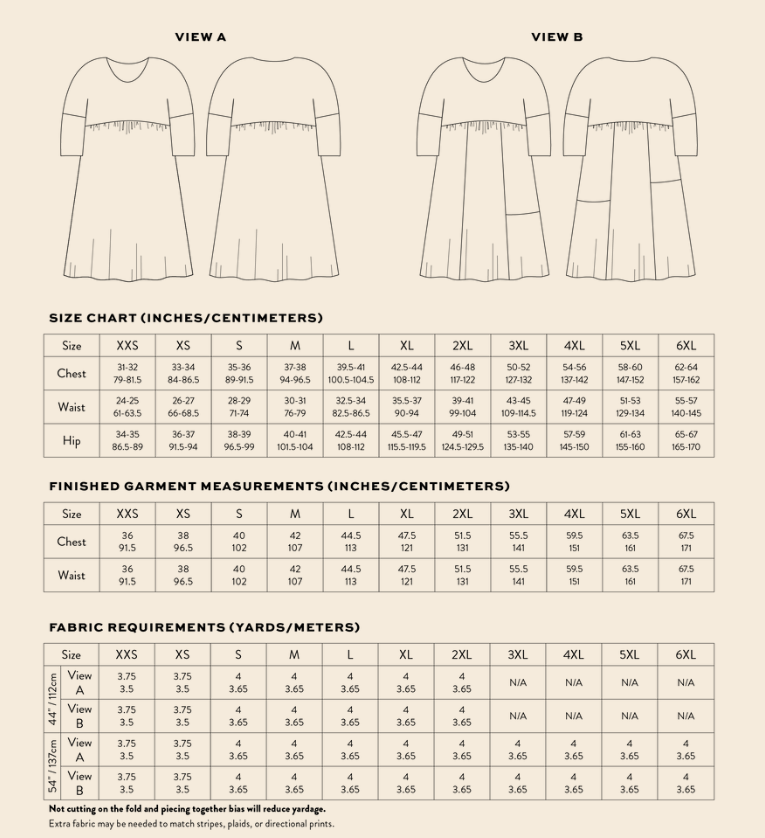 Horizon Day Dress PDF Sewing Pattern