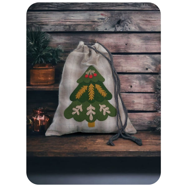 Festive Folk Tree Gift Bag Kit