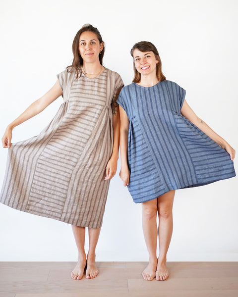 Collage Gathered Dress PDF Sewing Pattern