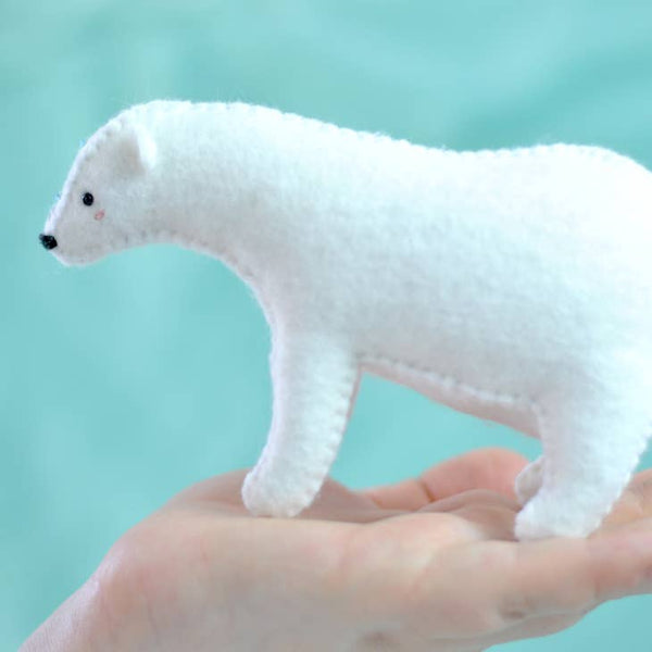 Polar Bear Sewing Kit - DIY Hand Sewing & Embroidery