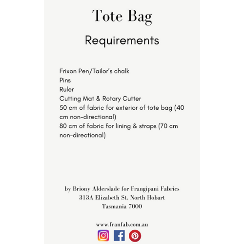 Tote Bag Kit - Beginner Friendly