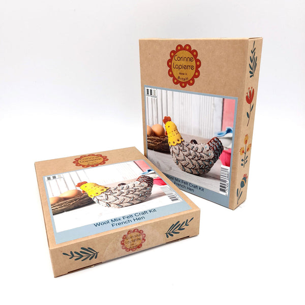 Corinne Lapierre - French Hen - Wool Mix Felt Craft Mini Kit